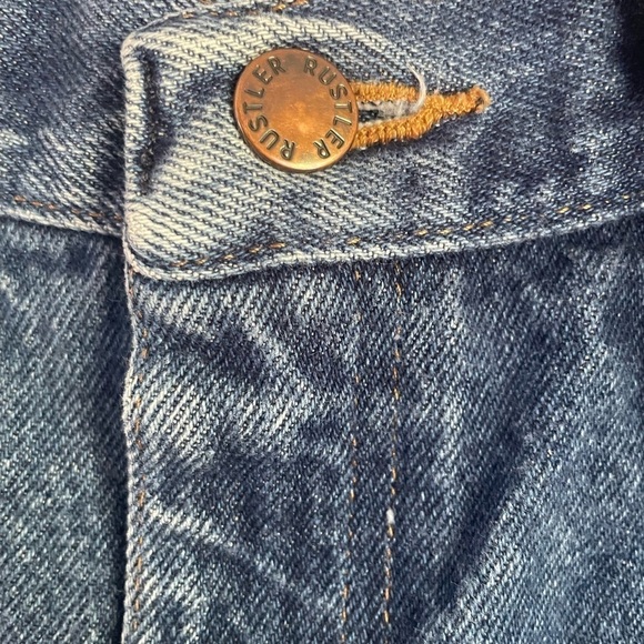 Rustler Straight Leg Blue Jeans- Size 32x30 1990’s - Picture 9 of 11